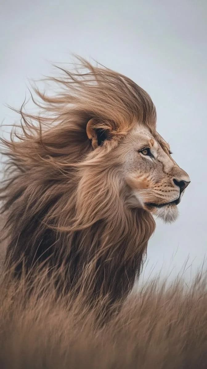 KING OF THE WILD – Majestic Lion Poster
