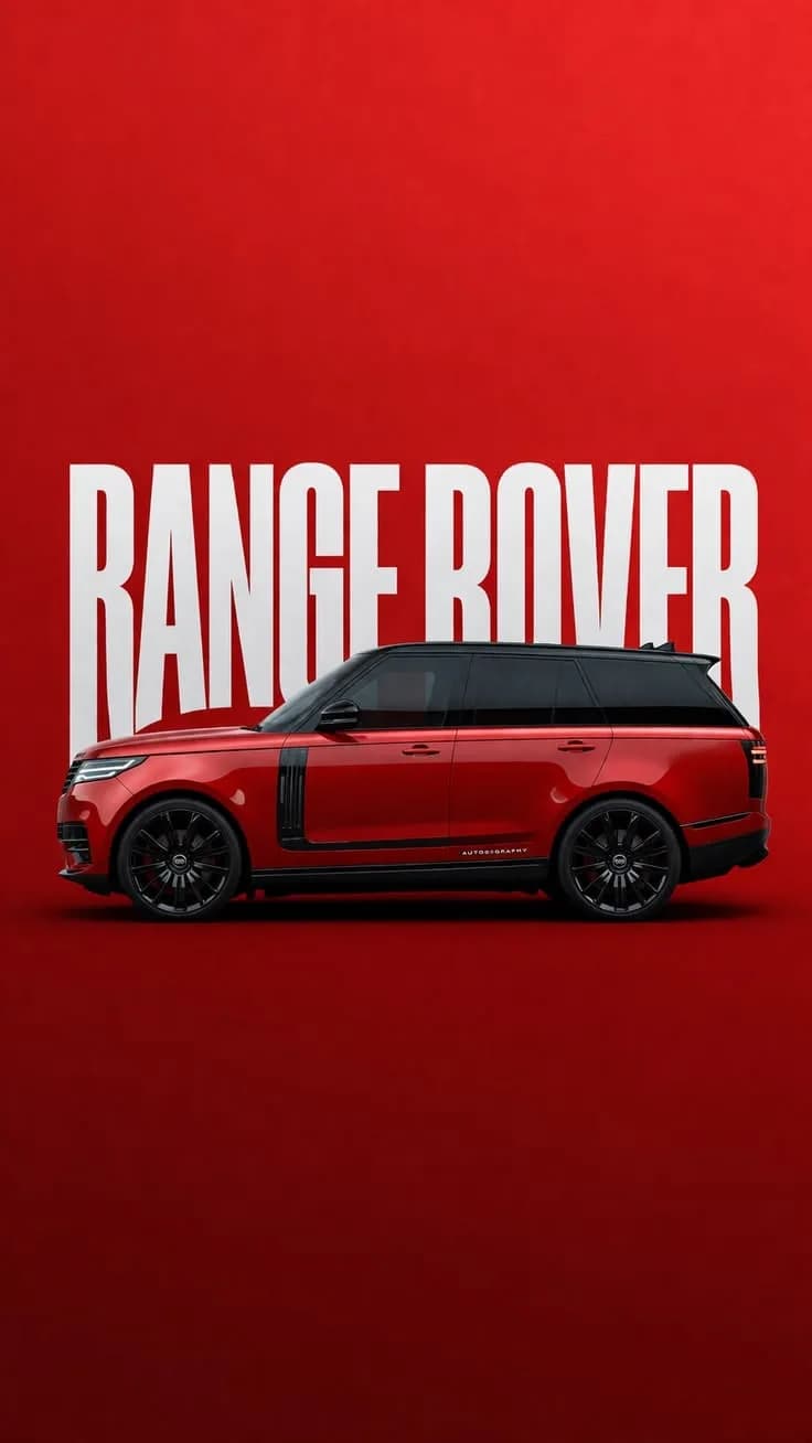 Range Rover – Red Edition Luxury Car Poster