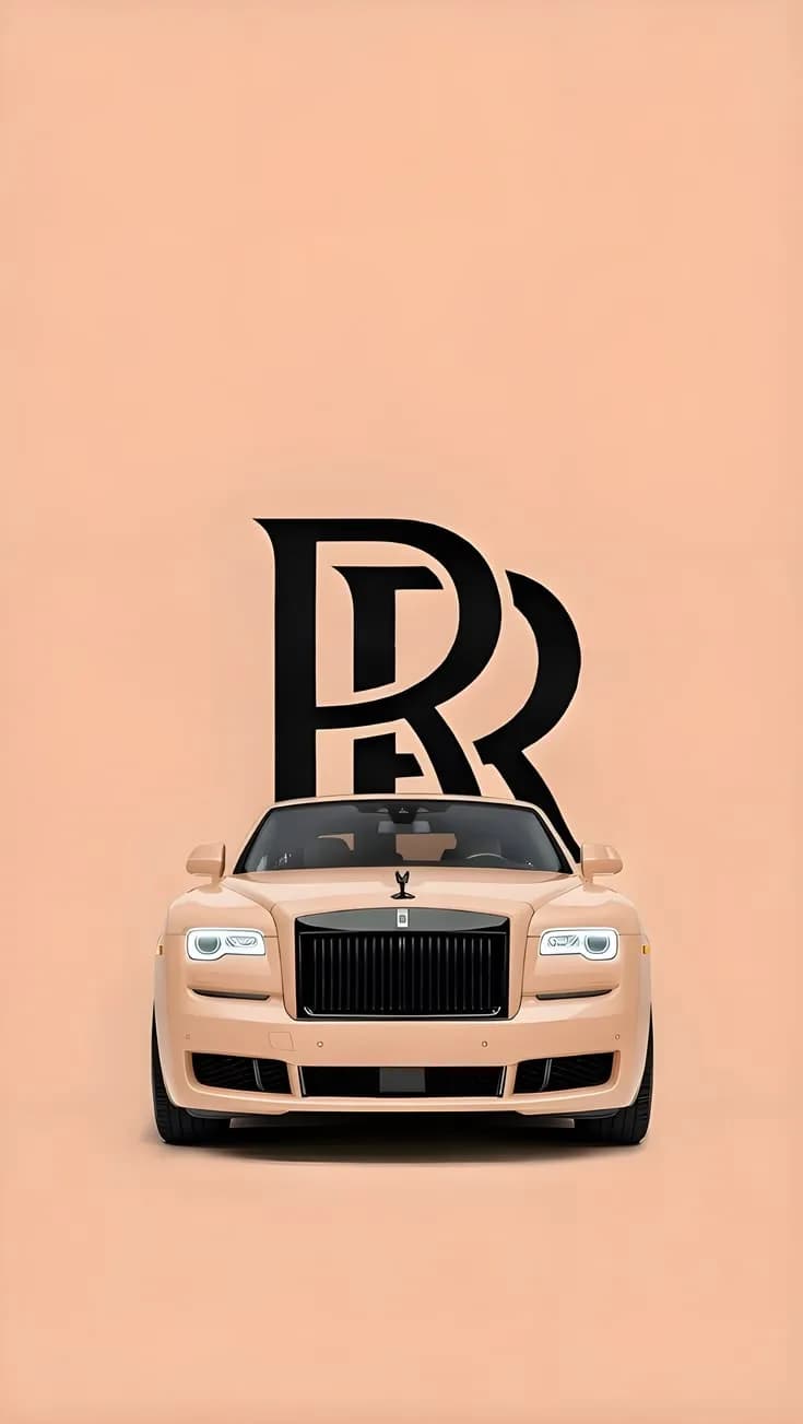 PEACH PRESTIGE – Rolls-Royce Ghost Luxury Poster