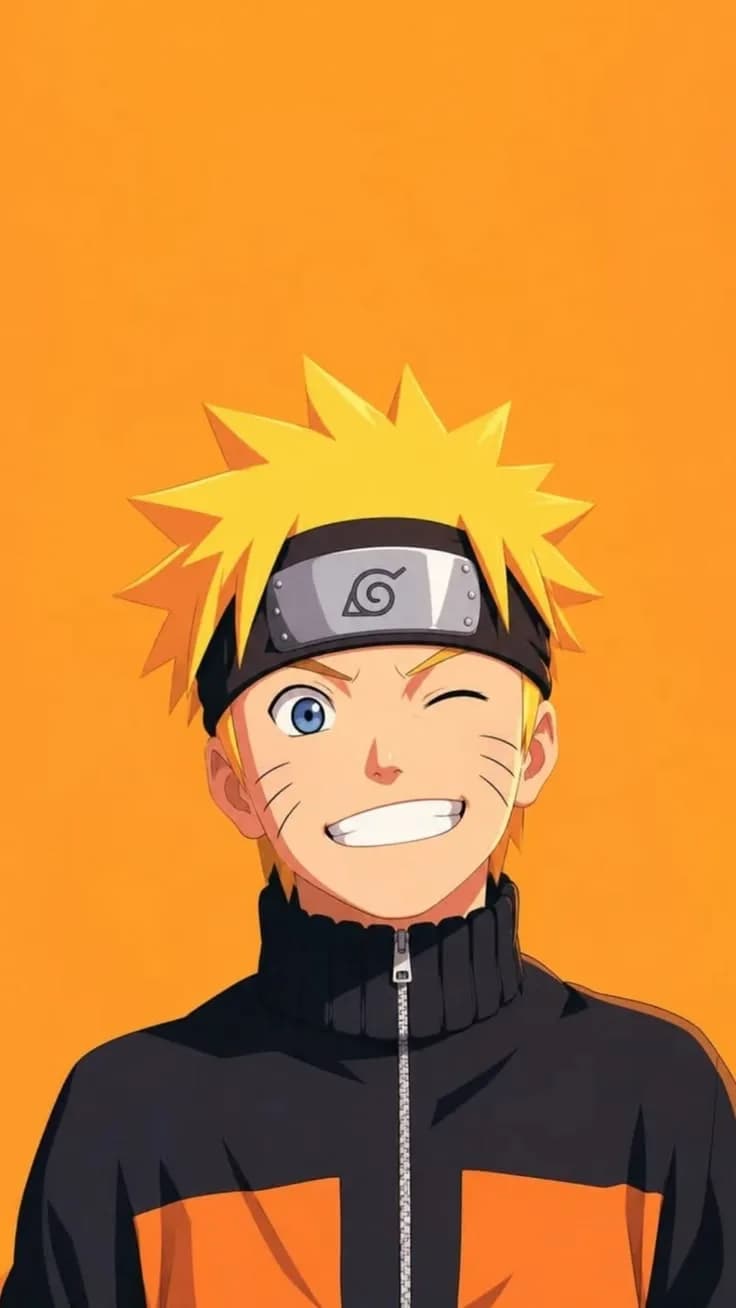 Naruto Uzumaki – Orange Energy Anime Poster