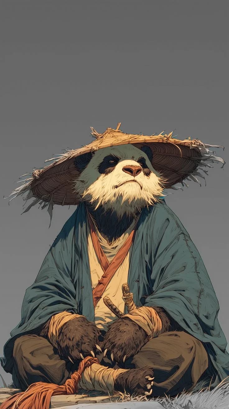 ZEN PANDA – Wandering Monk Poster