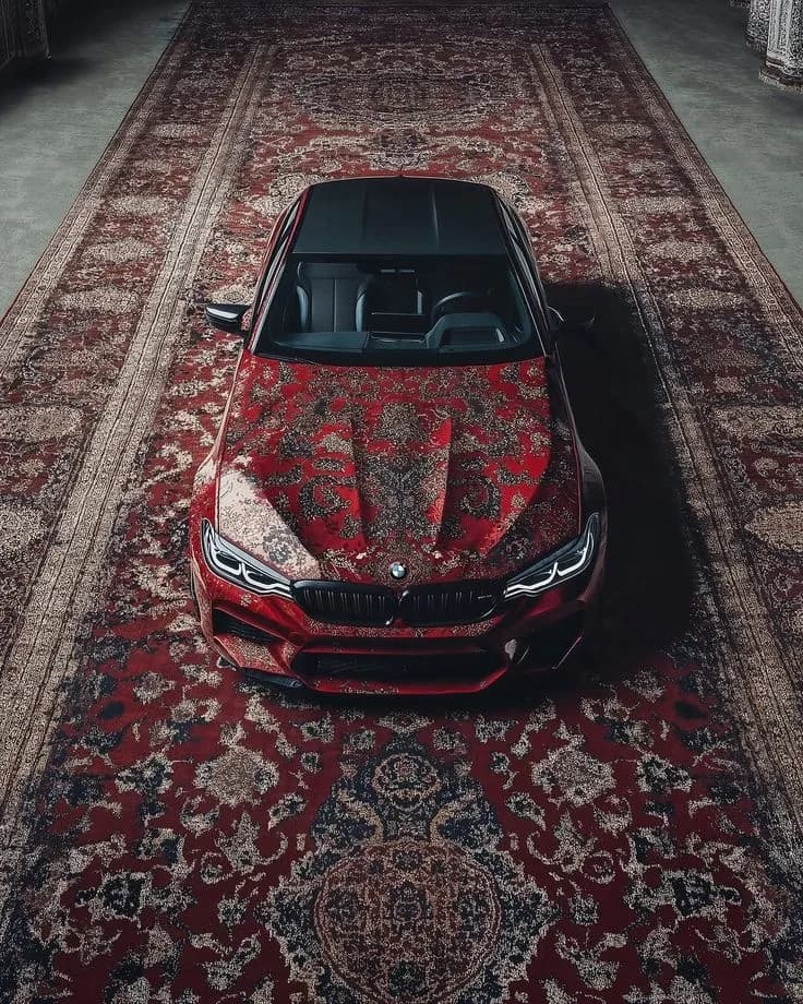 RED VELOCITY – BMW Luxury Carpet Art Poster