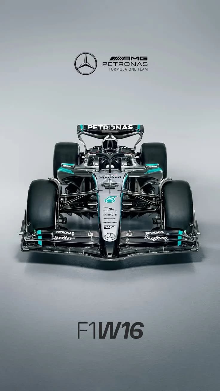 Mercedes-AMG Petronas F1 W16 Racing Car Poster