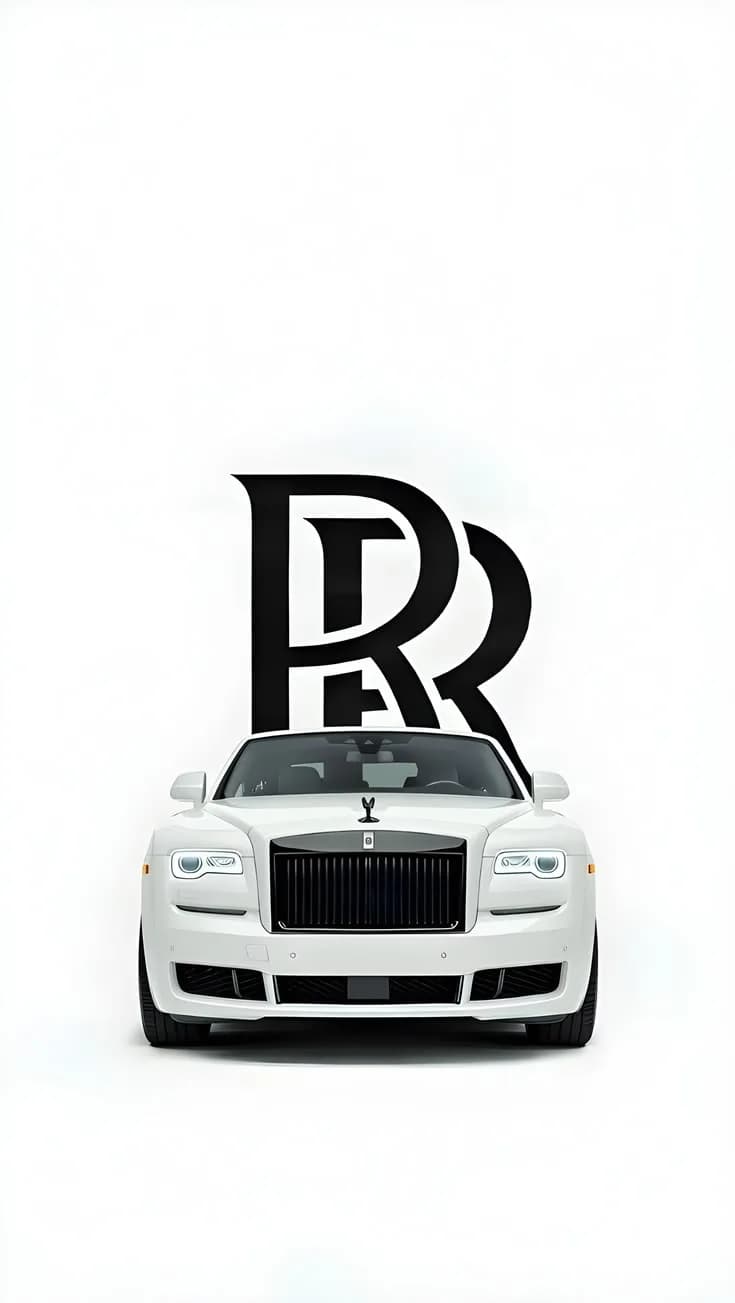 Rolls-Royce Ghost – White Royalty Luxury Car Poster