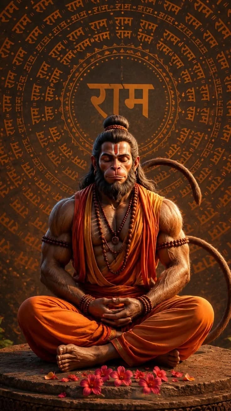 Lord Hanuman – Ram Bhakti Meditation Poster