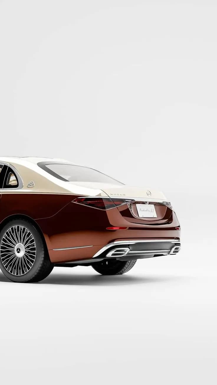Mercedes-Maybach – Two-Tone Luxury Car Poster