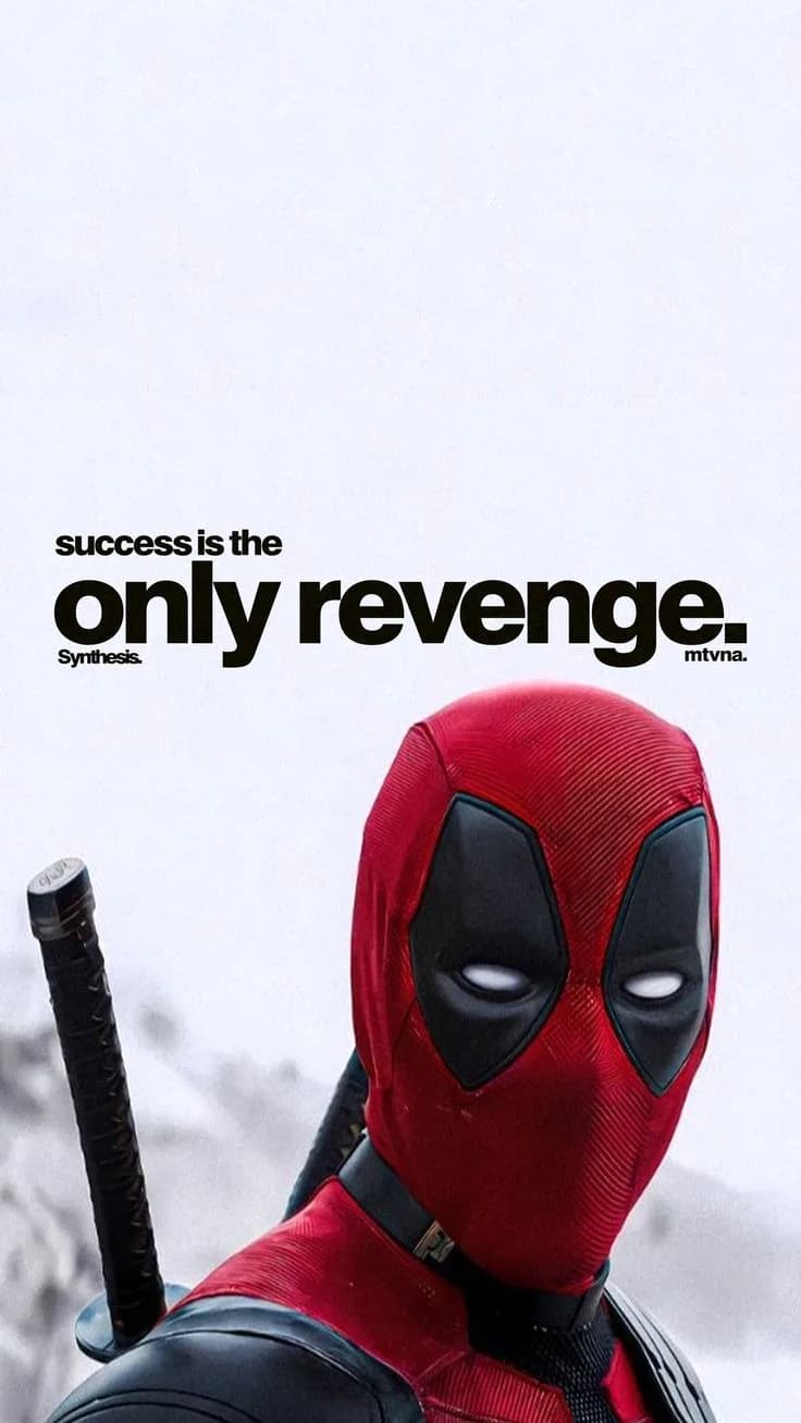 Success Is the Only Revenge – Deadpool Motivational Poster