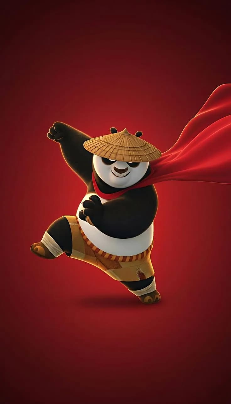 UNG FU PANDA – Red Warrior Legend Poster
