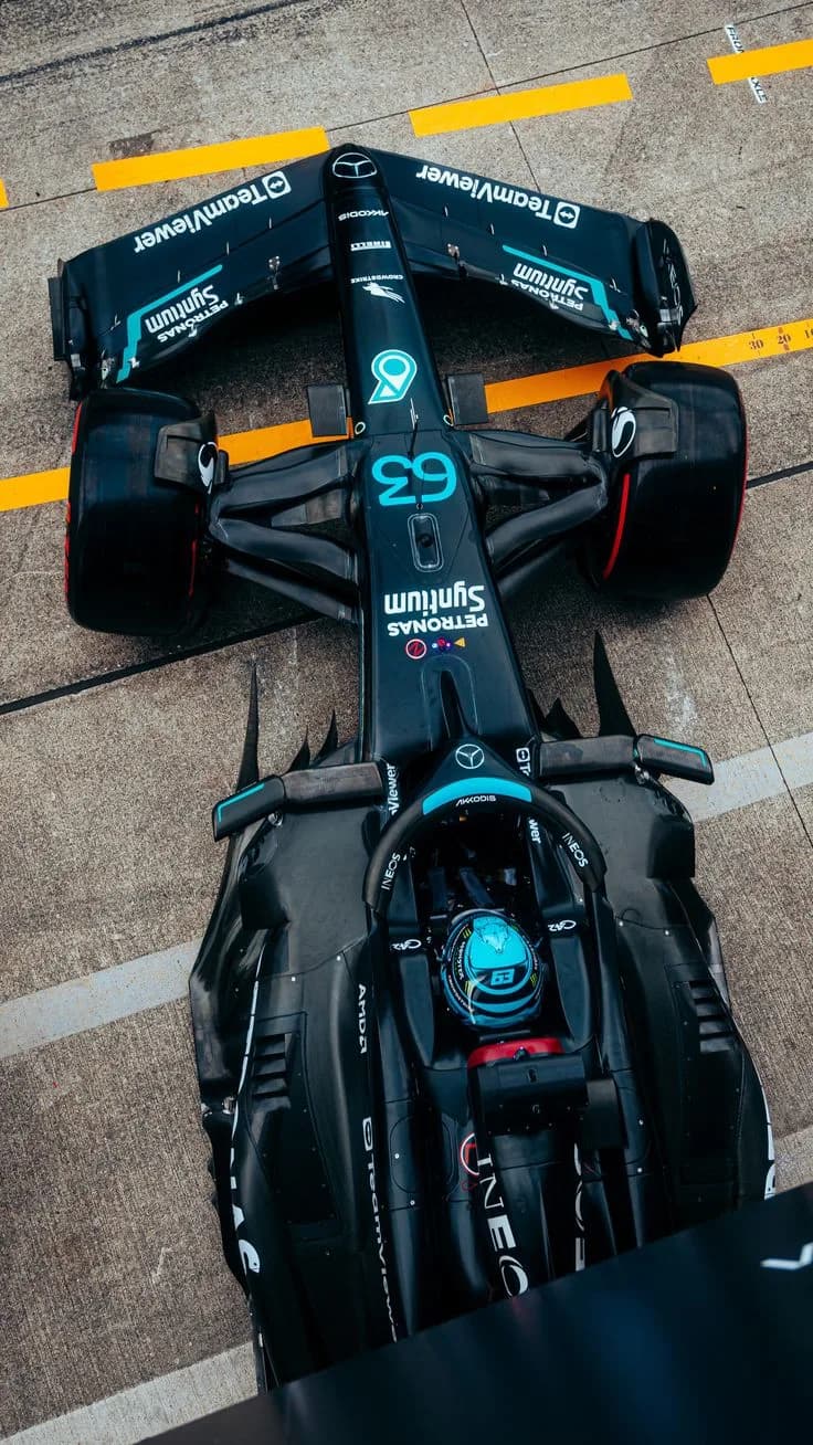 Mercedes-AMG Petronas F1 Racing Car Poster – Top View