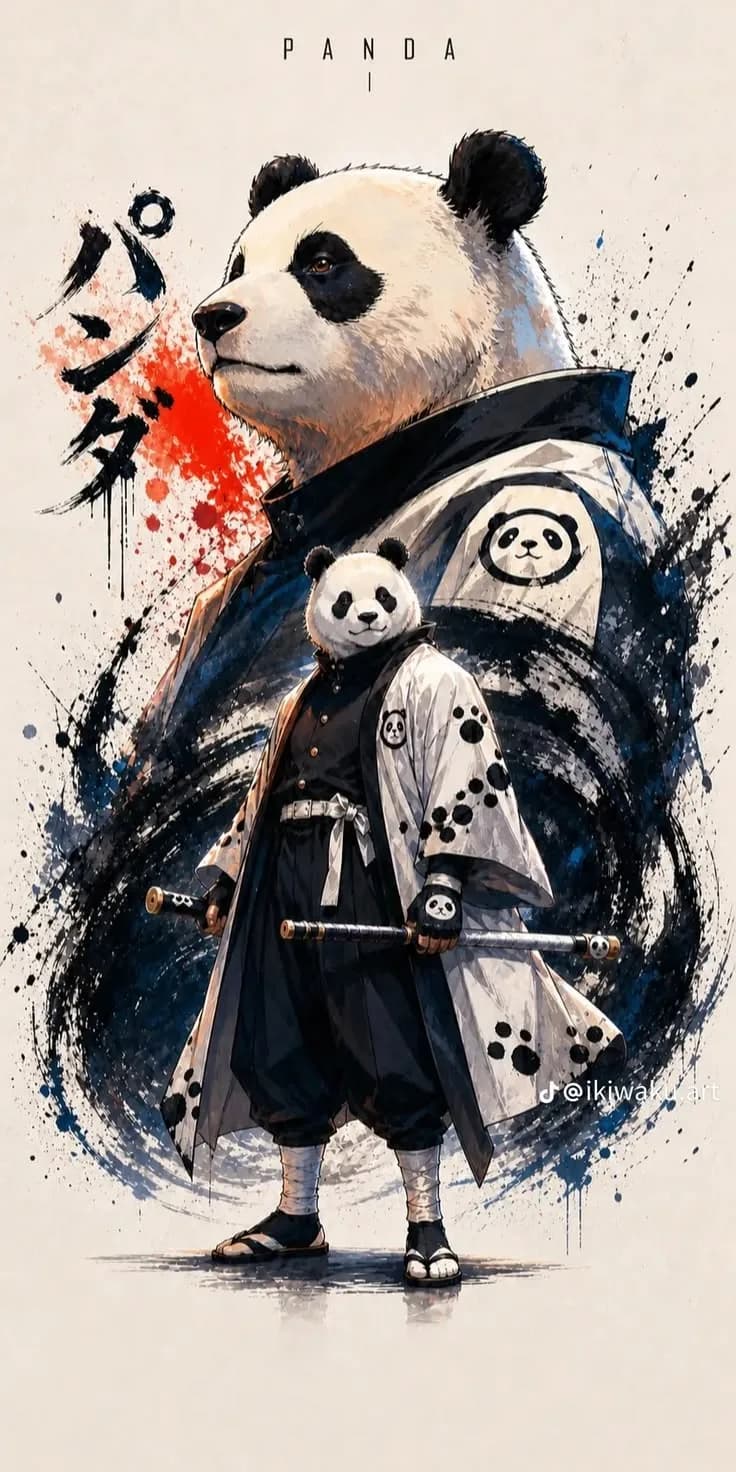 PANDA RONIN – Samurai Warrior Panda Poster
