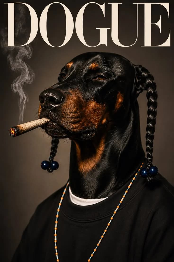 DOGUE – Street Legend Doberman Poster